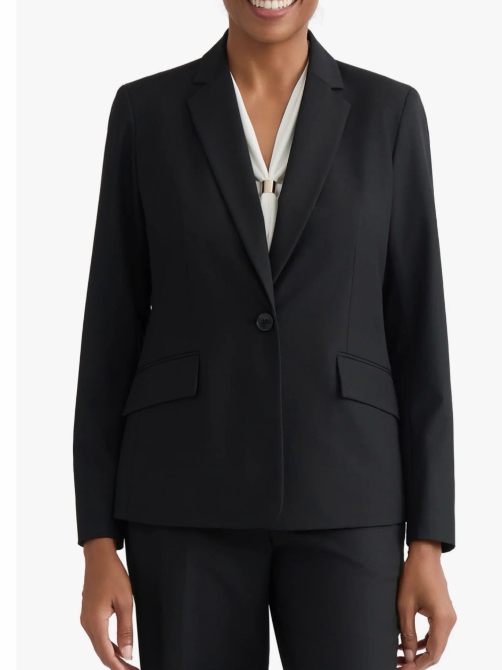 Kasper Classic Black Blazer – Size 6 | Elegant, Sophisticated & Versatile